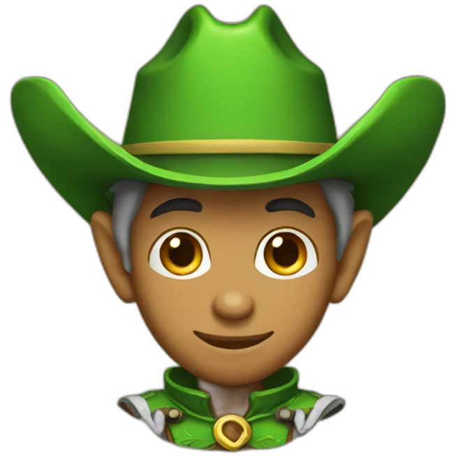 Cowboy green elf emoji