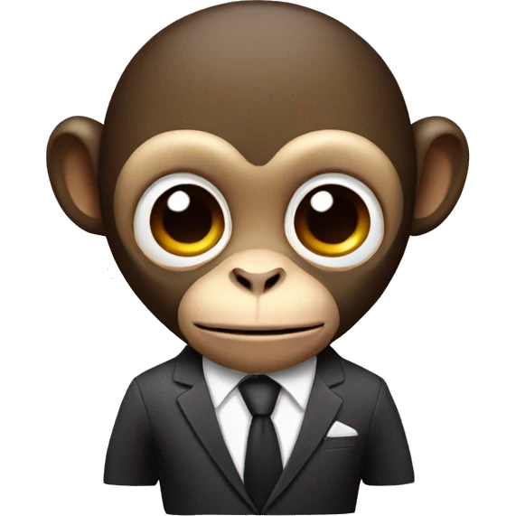 monkey in suit emoji
