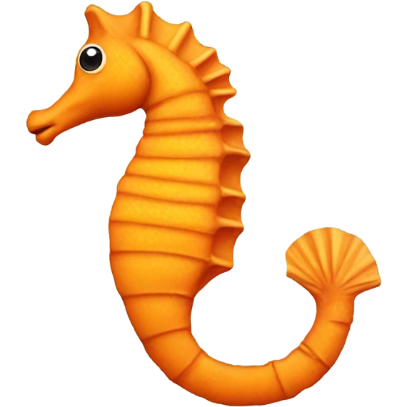 an orange sea horse emoji