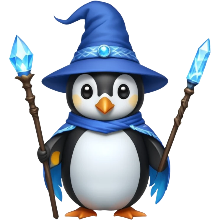 Penguin Wizard emoji