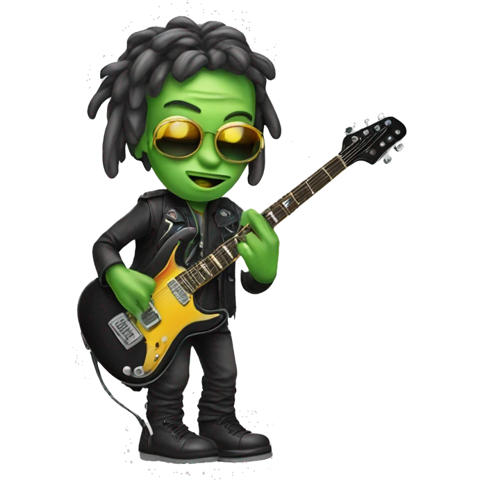 Alien rockstar emoji