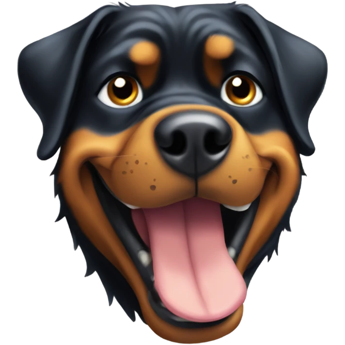 derpy goofy rottweiler emoji