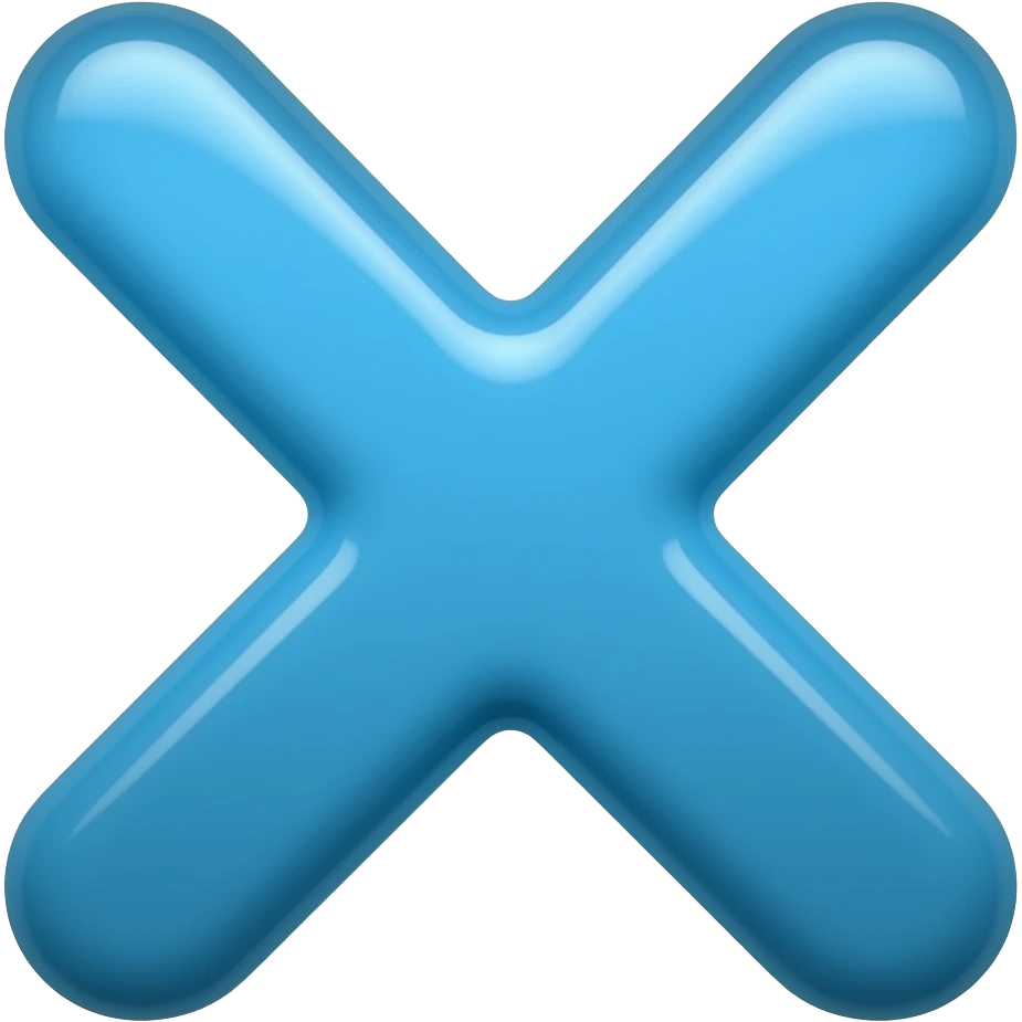 X over yo ur ube logo emoji