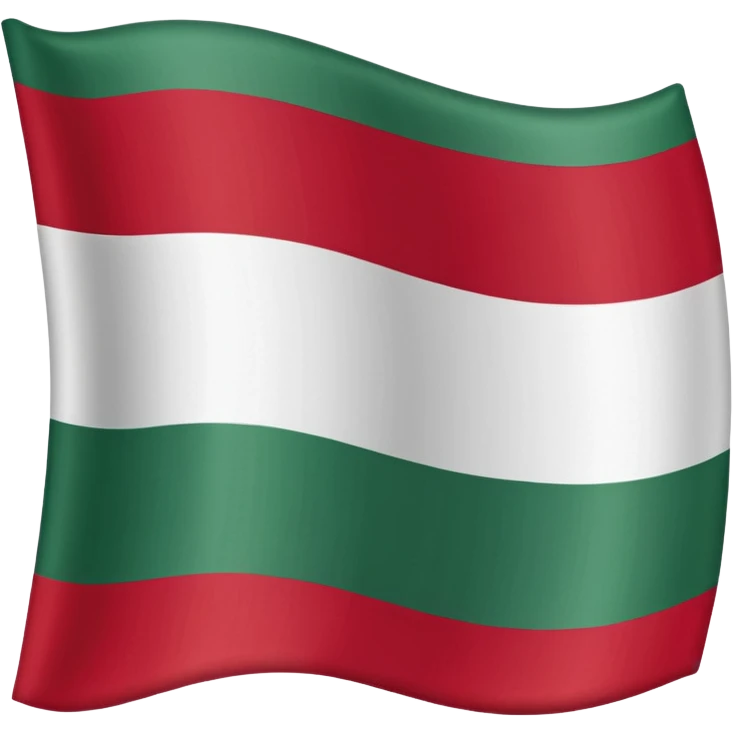 чеченский флаг, зеленый, белый, красный emoji