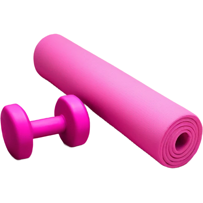Pink pilates emoji