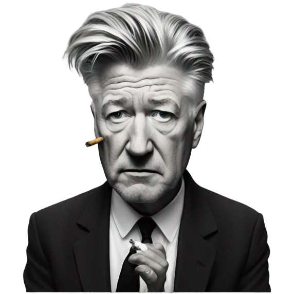 David Lynch smoking cigarettes emoji