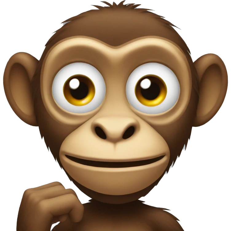 Silly monkey emoji