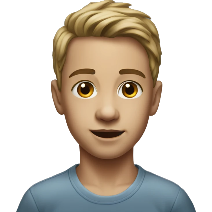 realistic portrait of a boy emoji
