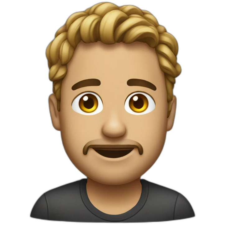 Lorenzo devant son pc emoji
