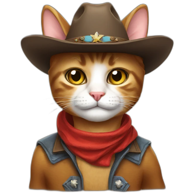 cowboy cat emoji