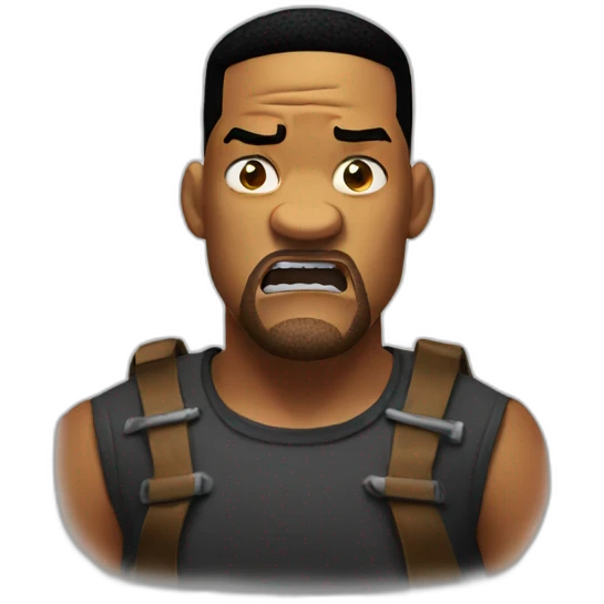 will smith angry head emoji