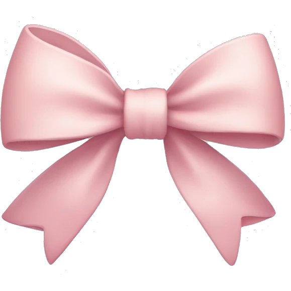 light pink bow with flowers around it emoji