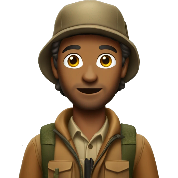 Realistic deer hunter emoji