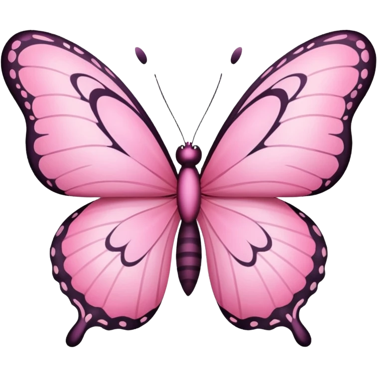 borboleta rosa emoji