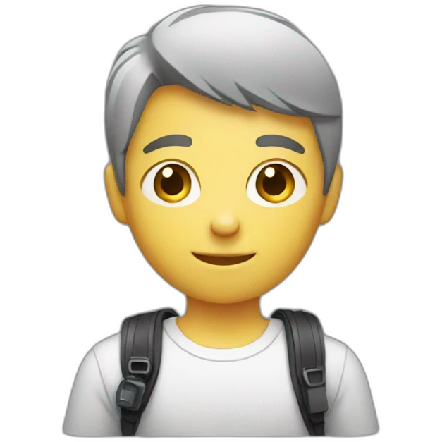 Boy with camera emoji