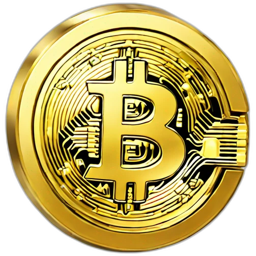 Bitcoin pièce en or emoji