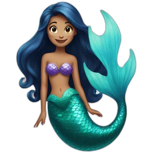 Little mermaid emoji