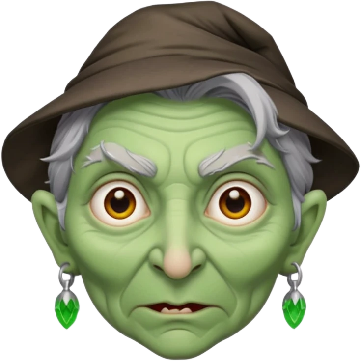 Crazy Witch face character face only front face

 emoji