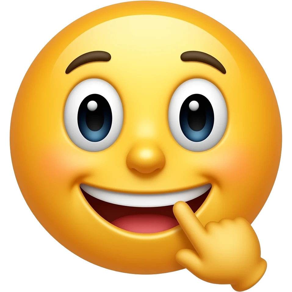 Shushing smiley emoji emoji