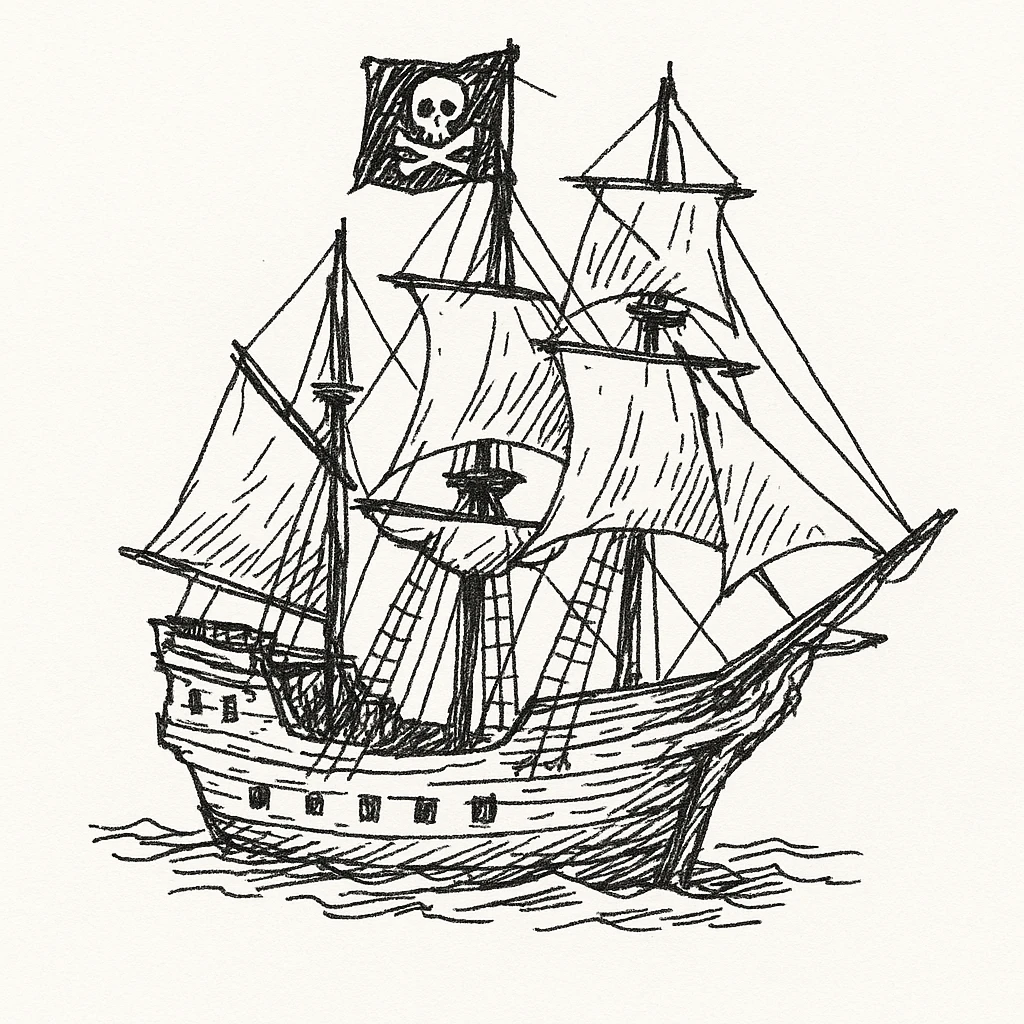 pirate ship emoji