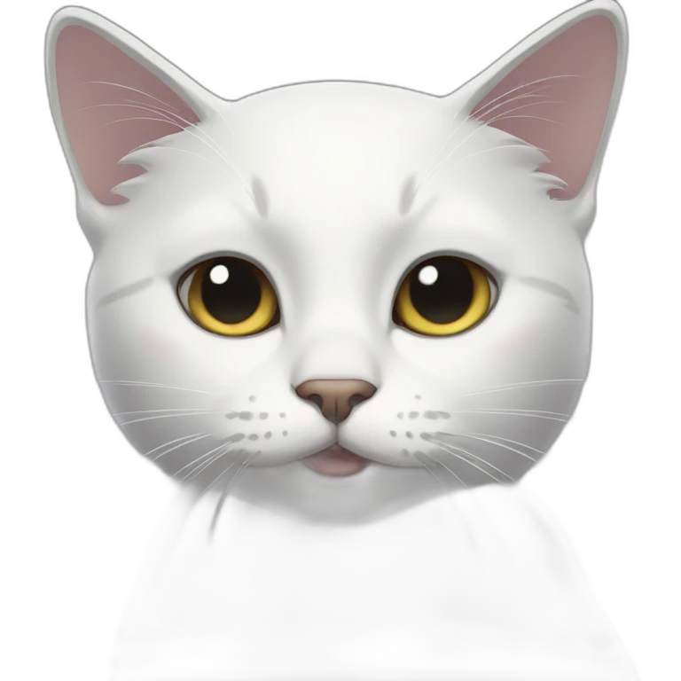 white black cat emoji