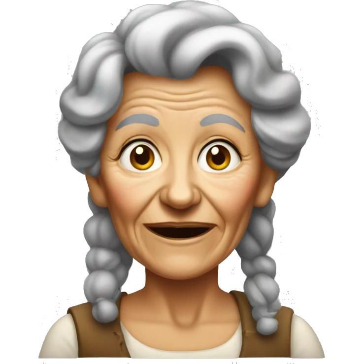 Old hillbilly woman emoji