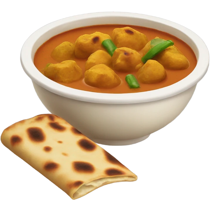 curry with naan  emoji