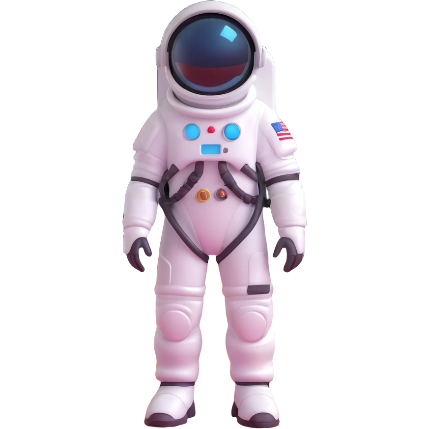 Cooper in a space suit standing on an alien planet, inspired by Interstellar emoji