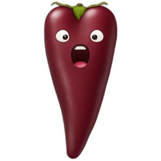 red bean with legs emoji