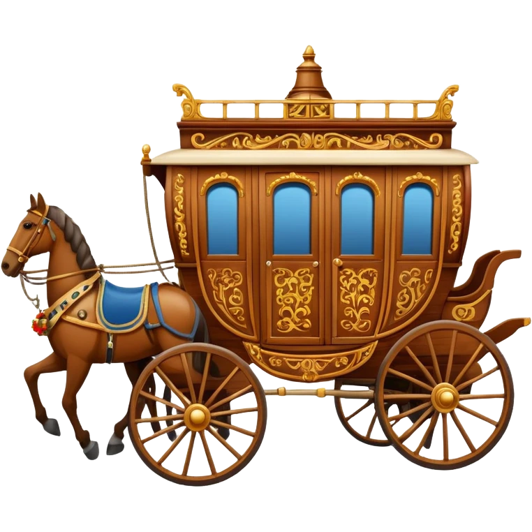 huge-horse-drawn-fancy-french-stagecoach-caravan emoji