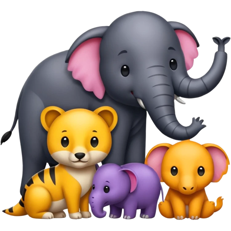 Faça vários animais juntos emoji