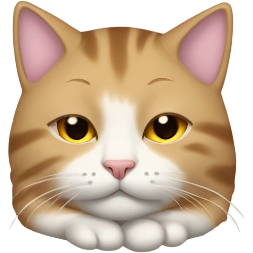 Cat sleeping emoji