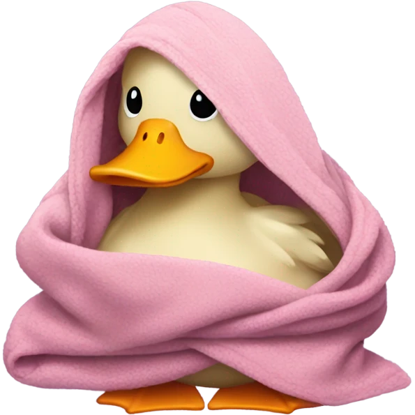 Duck in blanket  emoji