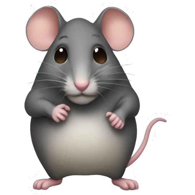 Mouse with a big bum  emoji