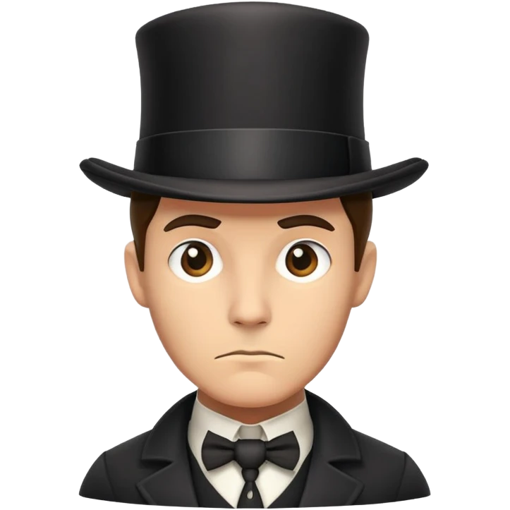 Detective with a tophat emoji