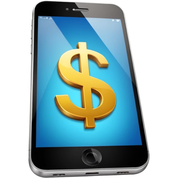 can you make a phone with an app on the screen that has a money sign emoji