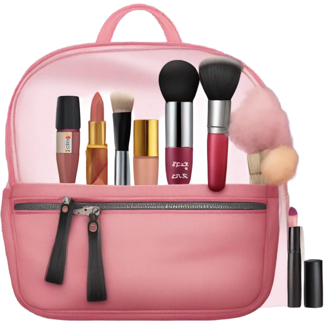 Bag full of makeup products emoji