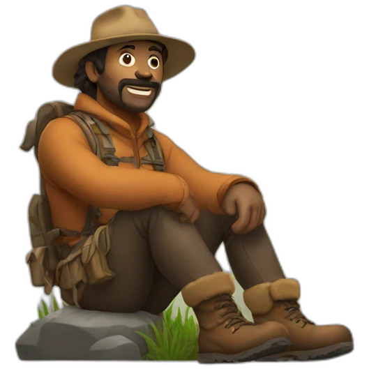 wilderness man emoji