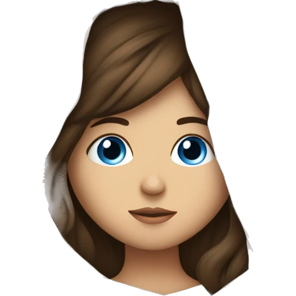 Brunette blue eyes white girl hiding in blankets emoji