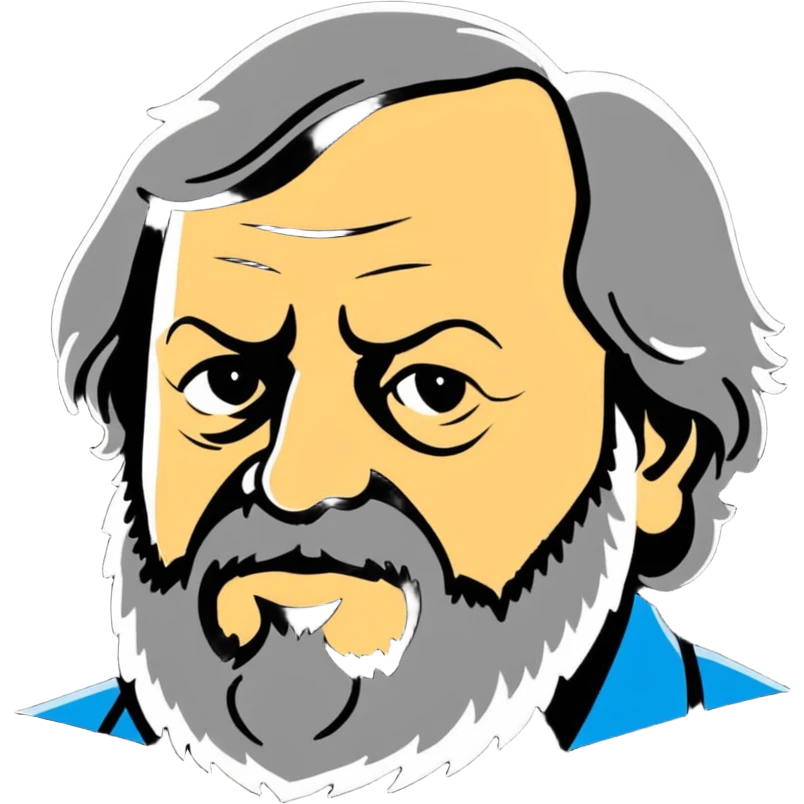 portrait of Slavoj Žižek emoji