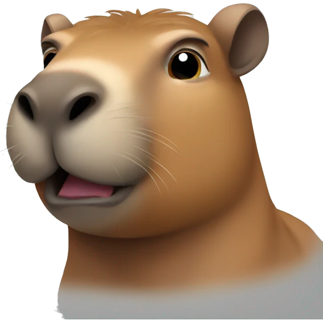 Muscular capybara emoji