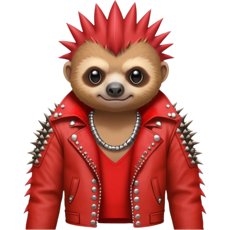 punk red sloth emoji