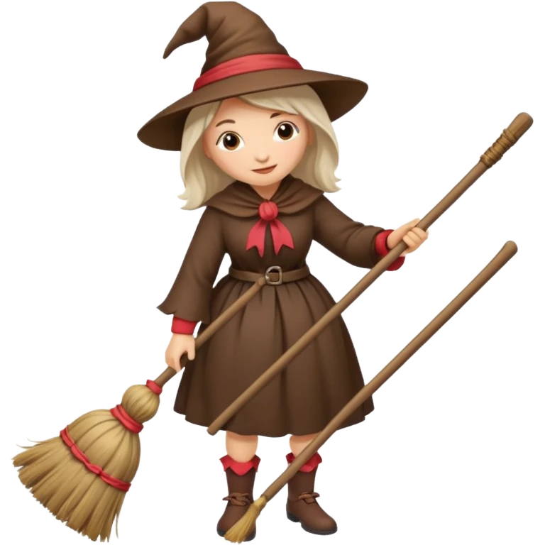 Befana sulla scopa emoji