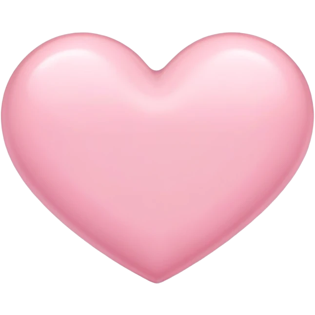 Pastel Pink heart emoji