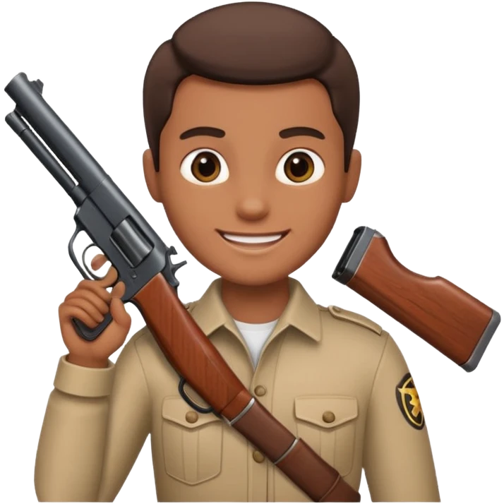 smile with gun  emoji