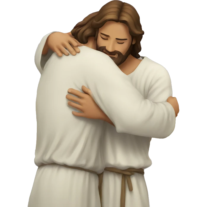 Jesus hug you emoji