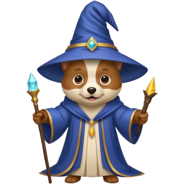 Dog wizard emoji