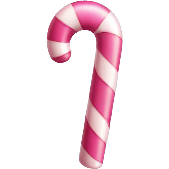 Pink candy cane emoji