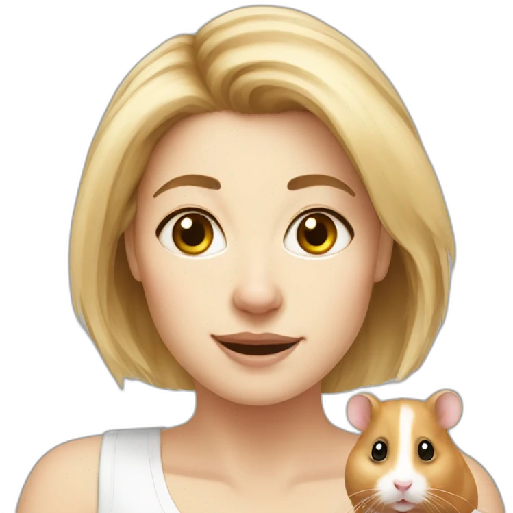 white woman-hamster emoji