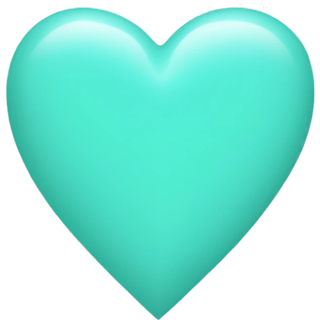 tiffany blue heart emoji